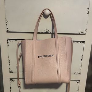 Pink balenciaga everyday xxs tote bag